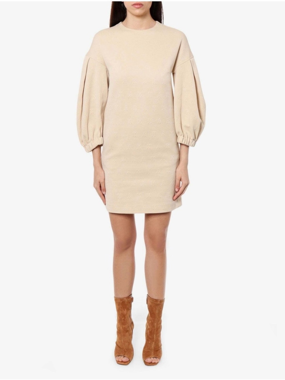 Max Mara "Malia" Cotton-Blend Monogram Dress. (Fits like a size 12)